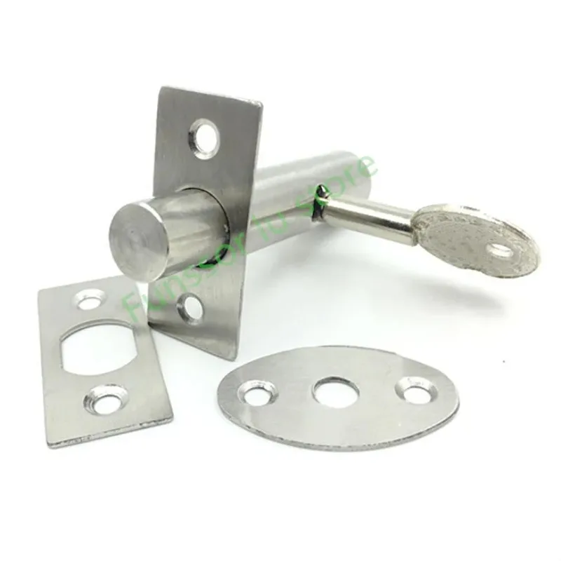 Tube Well Lock with Key Stainless Steel Pipe Tube Lock for Escape Aisle Fireproof Door Hardware cerradura Best Offer