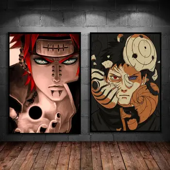 Naruto Pain Uchiha Obito umělecký tisk anime tématikou plátno jedinečná nástěnná dekorace pro fanoušky anime prémiové kvality plakát 10 nejlepší prodej plakát s Narutem - №4
