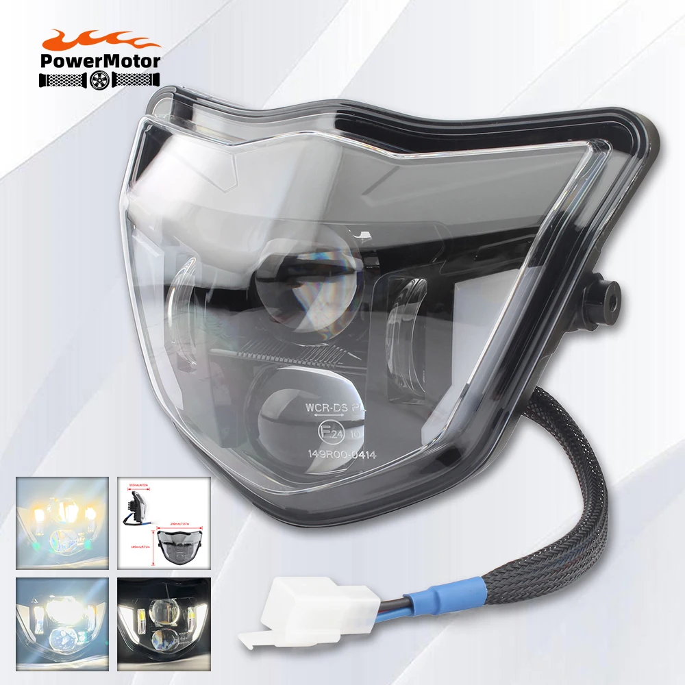 

Motorcycle LED Headlight Plate For Yamaha TTR 250 400 426 450 WRF TTR WR XT MX 2021-2023 Enduro Dirt Pit Bike Motocross Parts