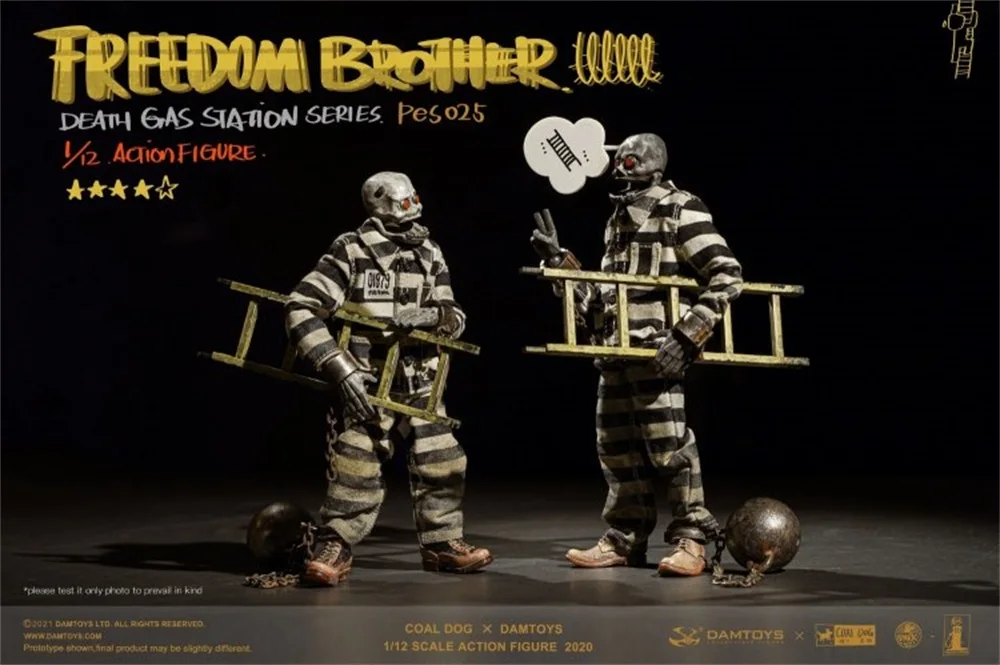 

1/12 DAMTOYS PES025 Death Gas Station Series Coaldog Freedom Brother 2PCS/SET Full Set Action Figure Gift For Child Fans Collect