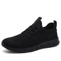 Lightweight Hot-selling Classic Casual Sneakers for Mens Mesh Breathable Elastic Lace Shoes Male Workout Sports Running Shoes 48