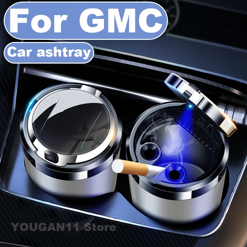 

Car Ashtray Anti Smell For GMC Yukon AT4 Terrain Sierra Canyon Hummer EV 2025 Vehicle Ashtray GMC Accessories