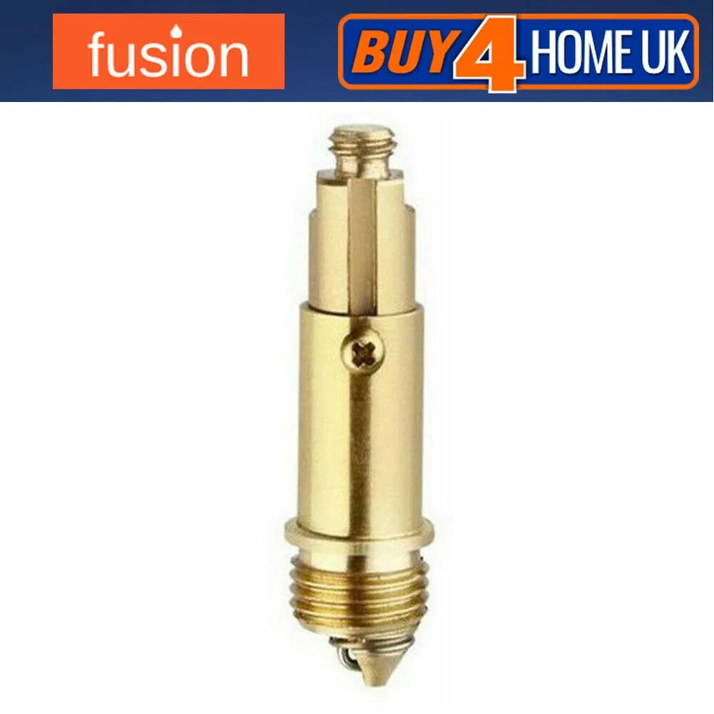 Brass Basin Waste Spring Core for Click Clack Drain Systems with Internal Spring Mechanism and Standard Thread Specifications