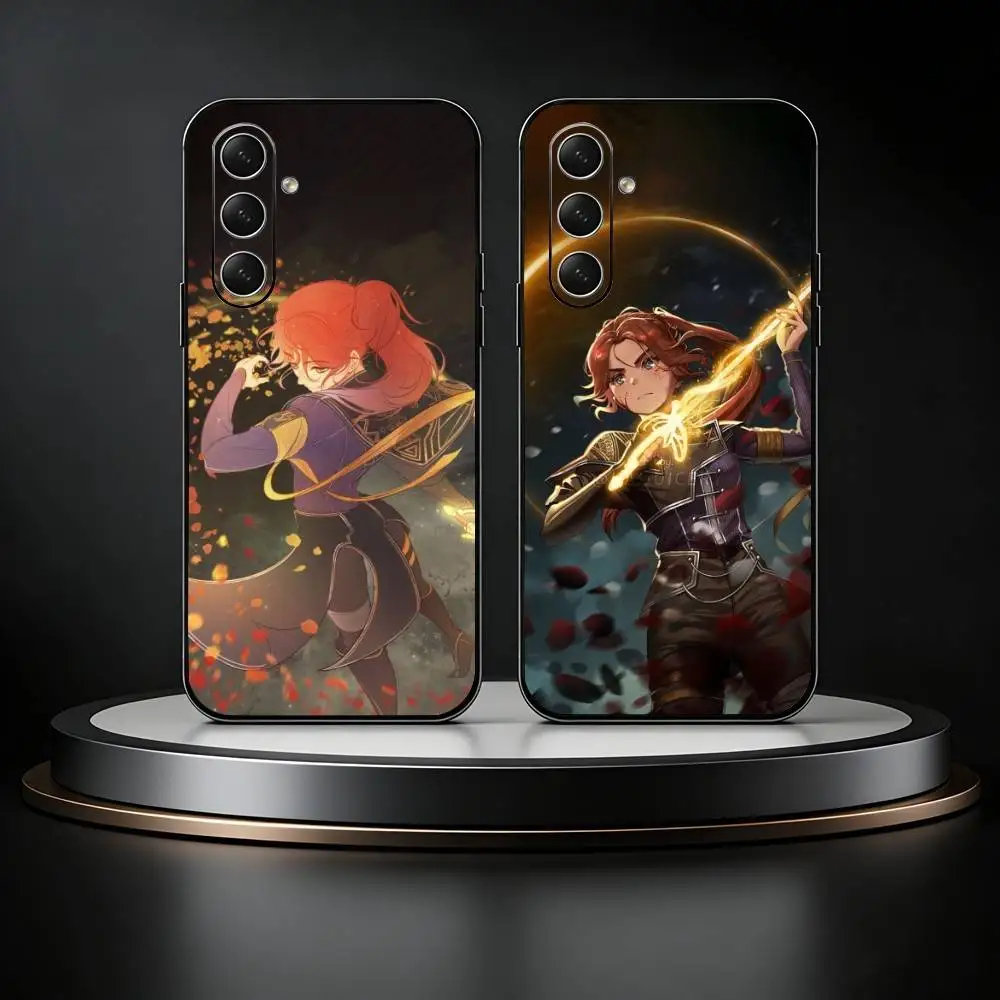 Clair Obscur E-Expedition 33 Maelle Phone Case For Samsung Galaxy A73,A21s,A22,A31,A52,A53,A71,A41Soft Black Shell