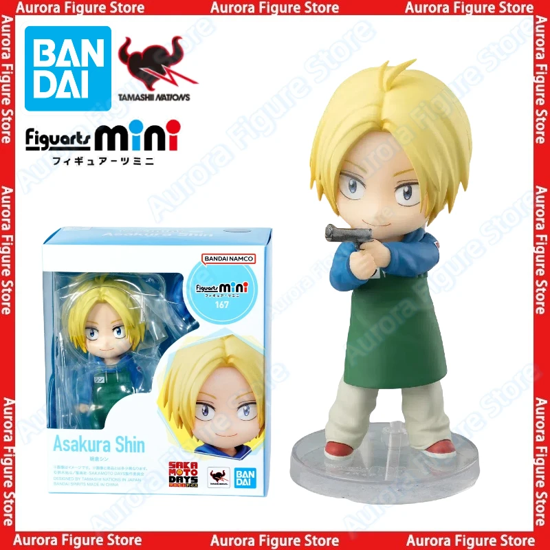 

In Stock Bandai Figuarts Mini No.167 Sakamoto Days Asakura Shin Anime Action Figures Toys Models PVC Collectible