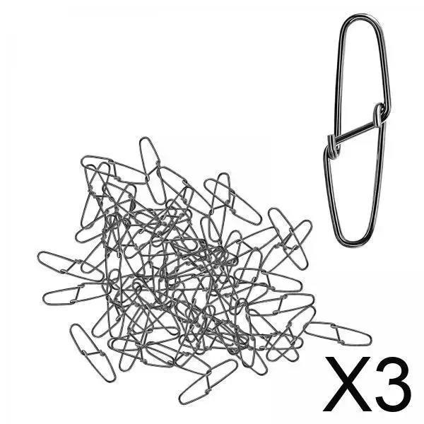 

3x100 шт. рыболовные защелки, быстросменные зажимы для рыбалки, прочные фиксирующие защелки для рыболовных снастей,