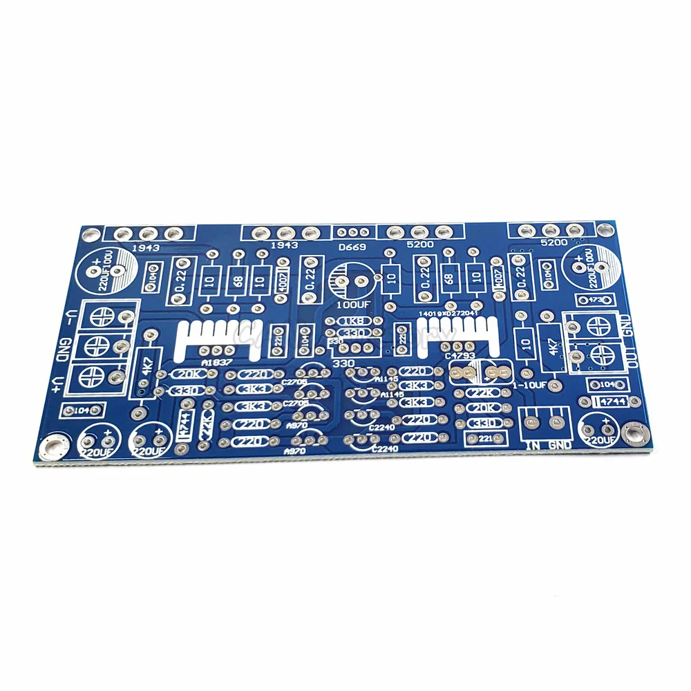 PCB Board 1943+5200 Mono Power Amplifier Board For Audiophile DIY 200W PCB Board Circuit Design Empty Board High Power wholesale