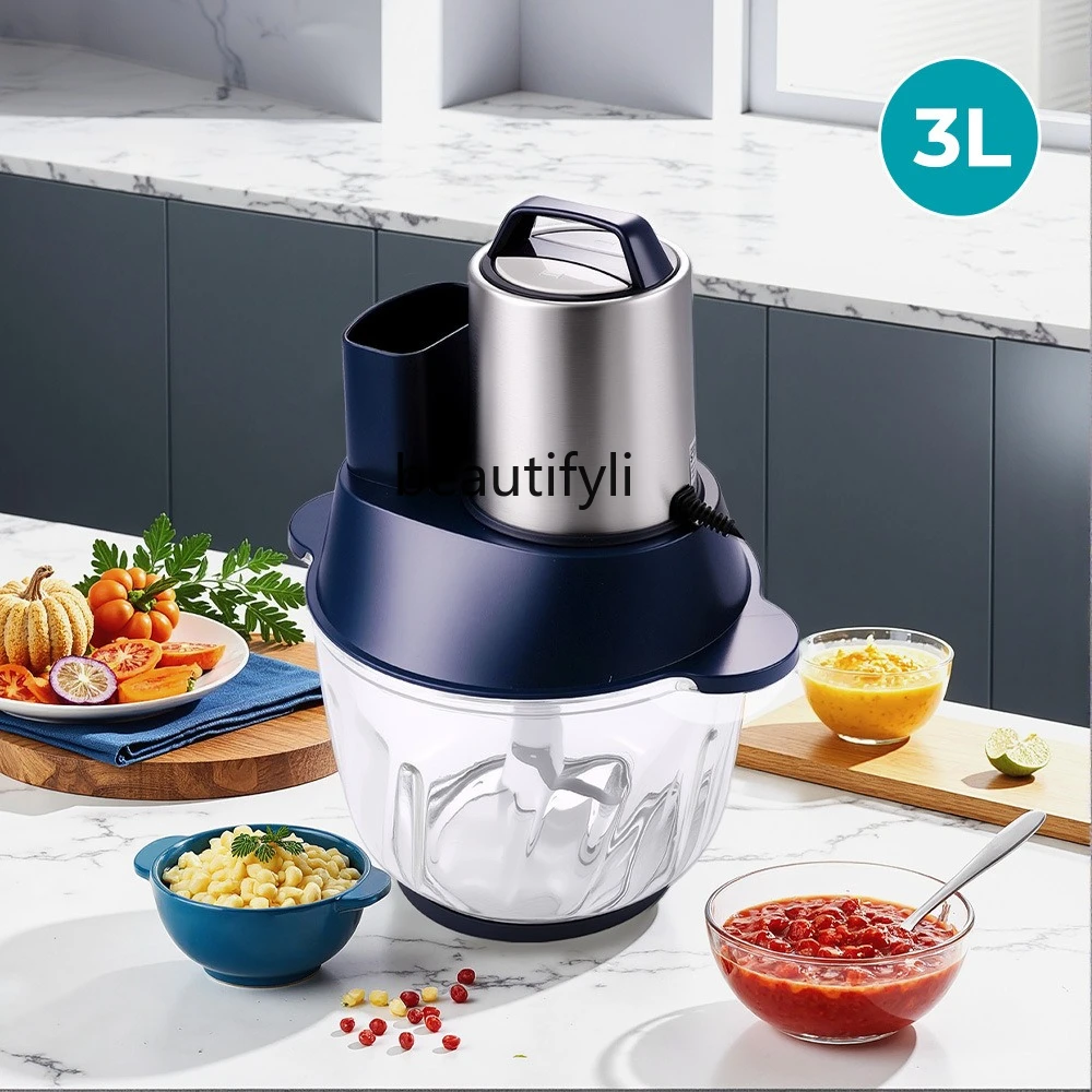 Household garlic puree mixing and mincing meat multi-functional cooking machine