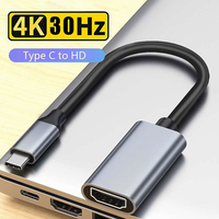 Type C to HDMI 4K Adapter Cable USB C to HDMI Converter HD USB3.1 Male to HDTV Female Converter Cable for MacBook Samsung Xiaomi