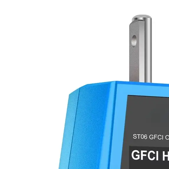 ST06 Power Socket Tester Analyzer With LCD Display For 220V AC Outlet Ground Fault Circuit Interrupter Line Polarity Electrical