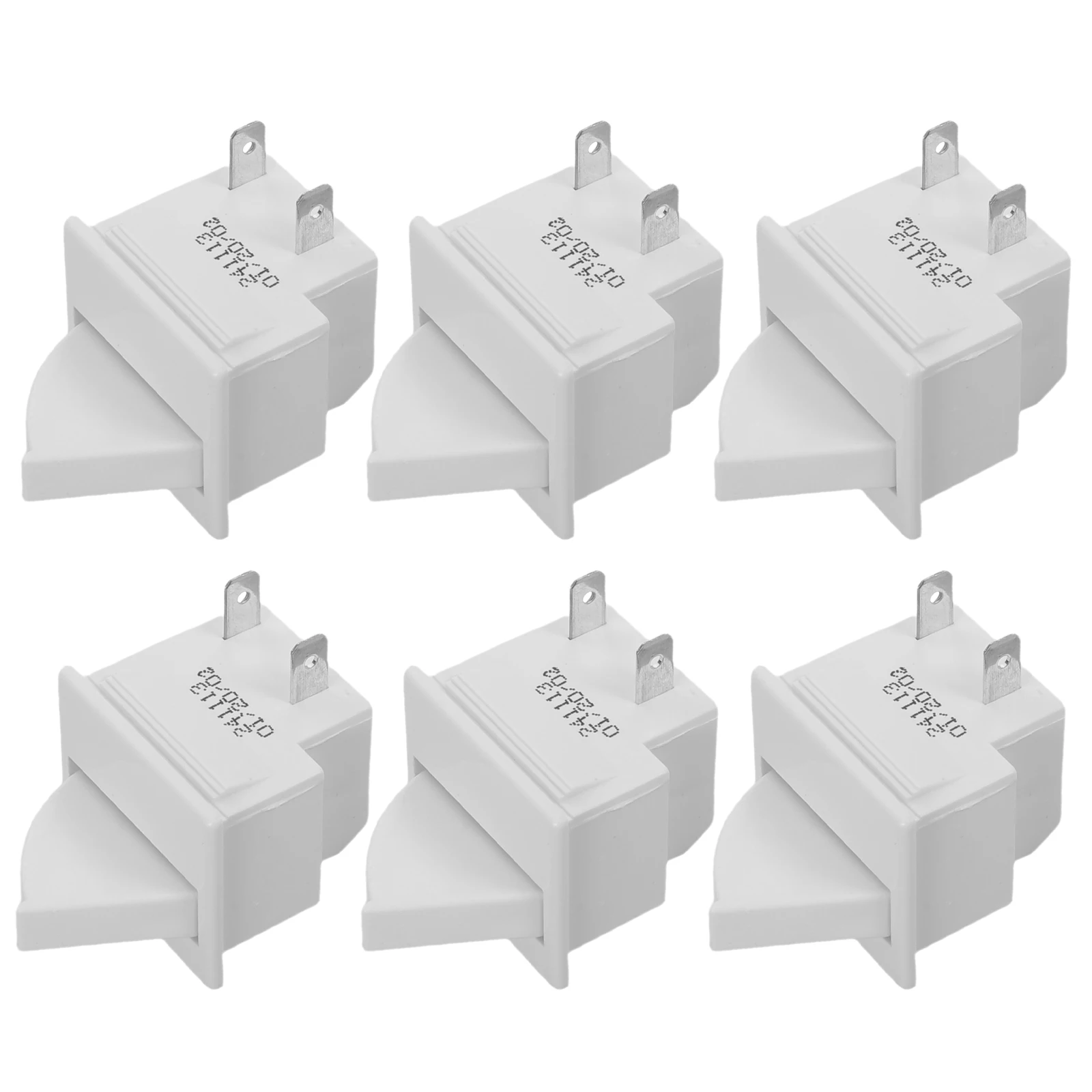 

6pcs Refrigerator Door Light Universal 2 Feet Normally Closed Momentary Fridge Light Push Button Replacement Freezer Door Press