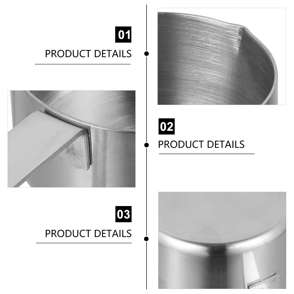 

1 шт. сковорода для молочного соуса с антипригарным покрытием, кастрюля для приготовления пищи, мини-подогреватель для супа, чая, масла, еда, кухонная посуда, инструмент из нержавеющей стали