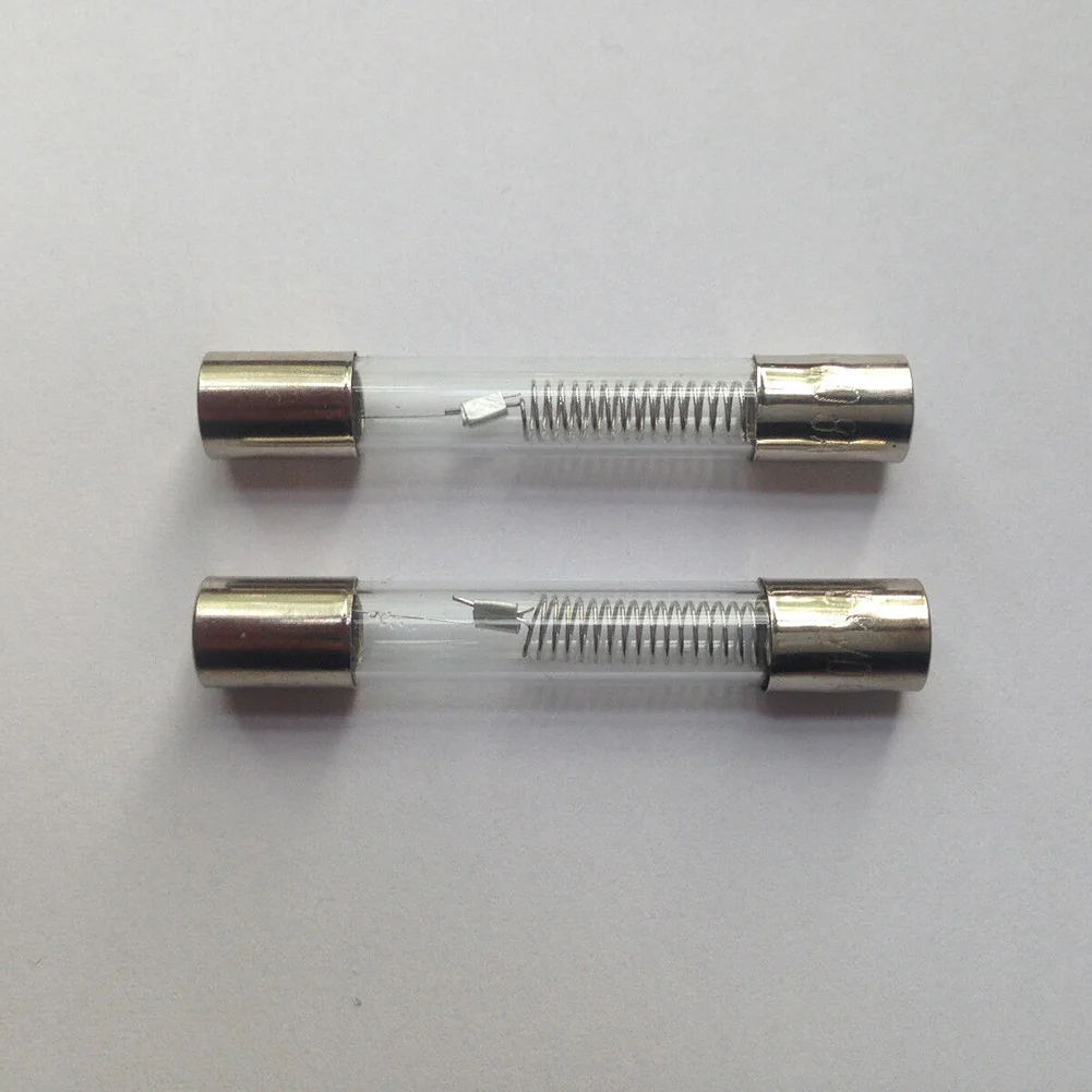 Высококачественный предохранитель для духовки, стеклянная трубка, предохранитель 5 кВ, 0,85 А, 5 шт., высоковольтный предохранитель для микроволновой печи, запасные части для микроволновой печи