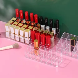 Clear 12/18/36 Grid Lipstick Stand Case Makeup Organizer Storage Box Lipstick Display Holder Cosmetic Jewelry Organizer Box