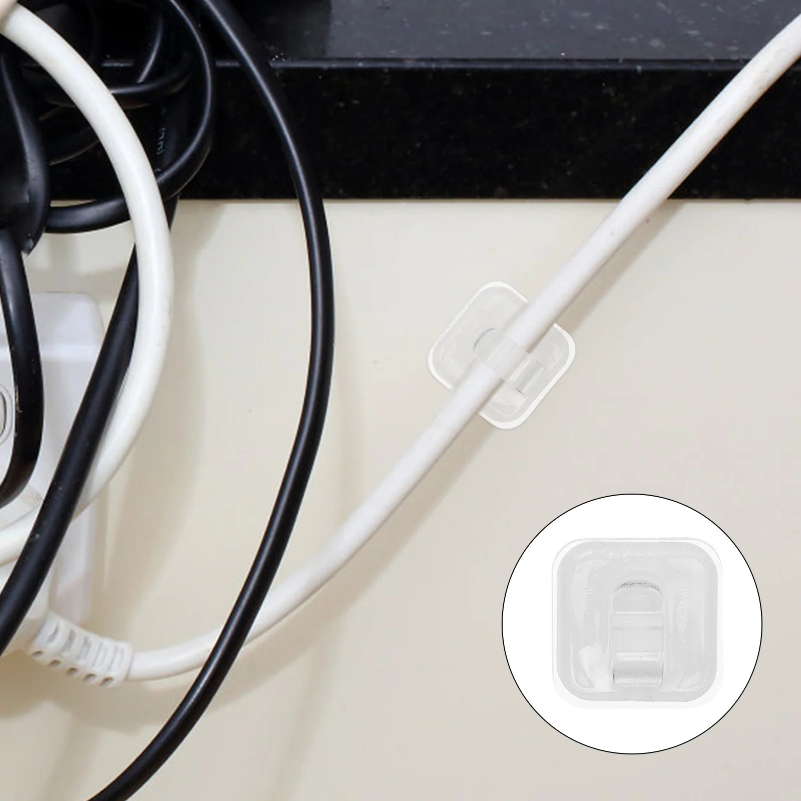 

20Pcs Transparent Indoor Mini Light Clips Damage Free Hooks for String Light Cable Holders Balcony Patio Festival Party