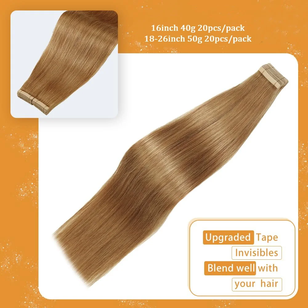 Jessie's Wig #27 Tape in Hair Extensions 100% Remy Human Hair