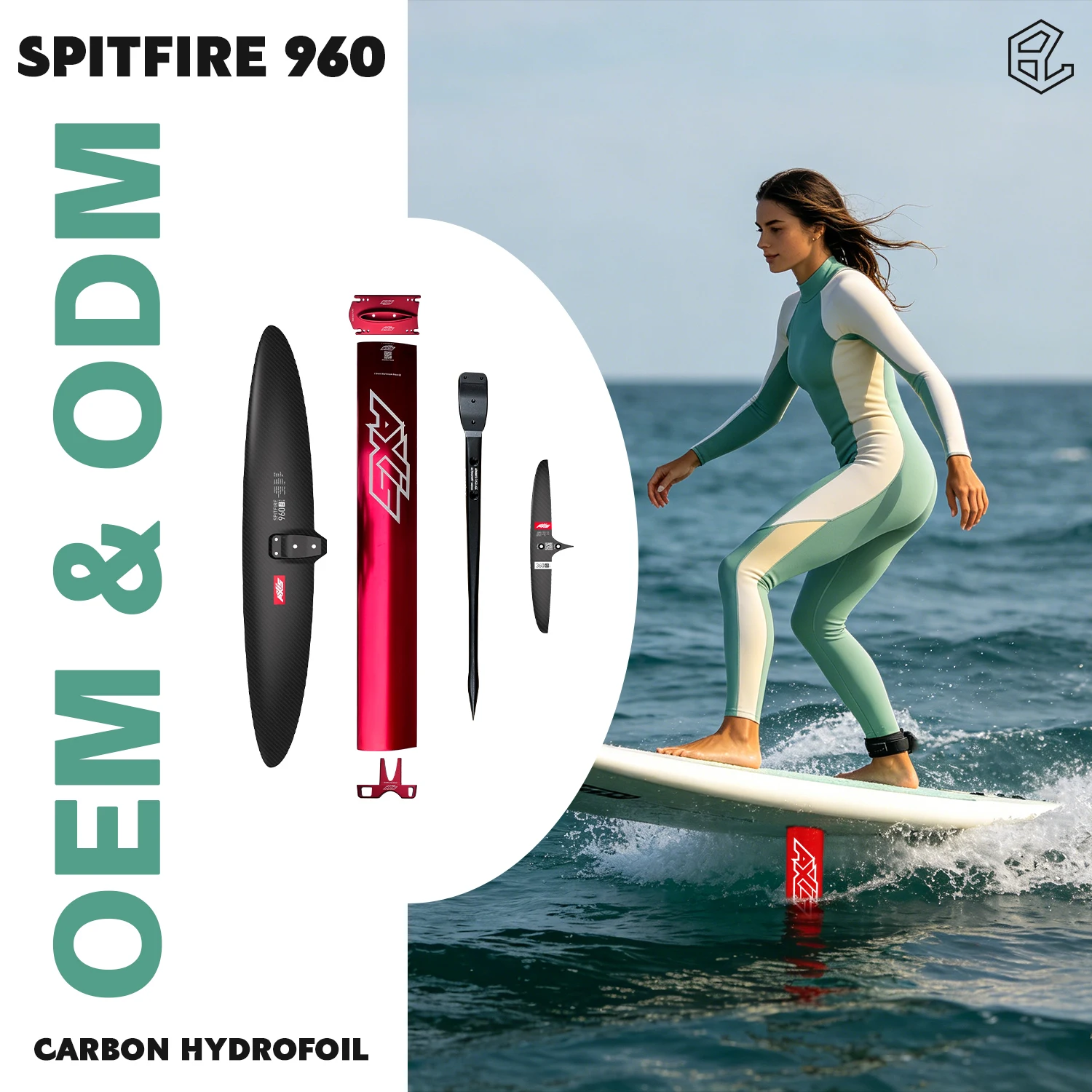 Efoil Board Foil Wing Carbon - وصول جديد: لوح سبلاش بيرفلاير 960
