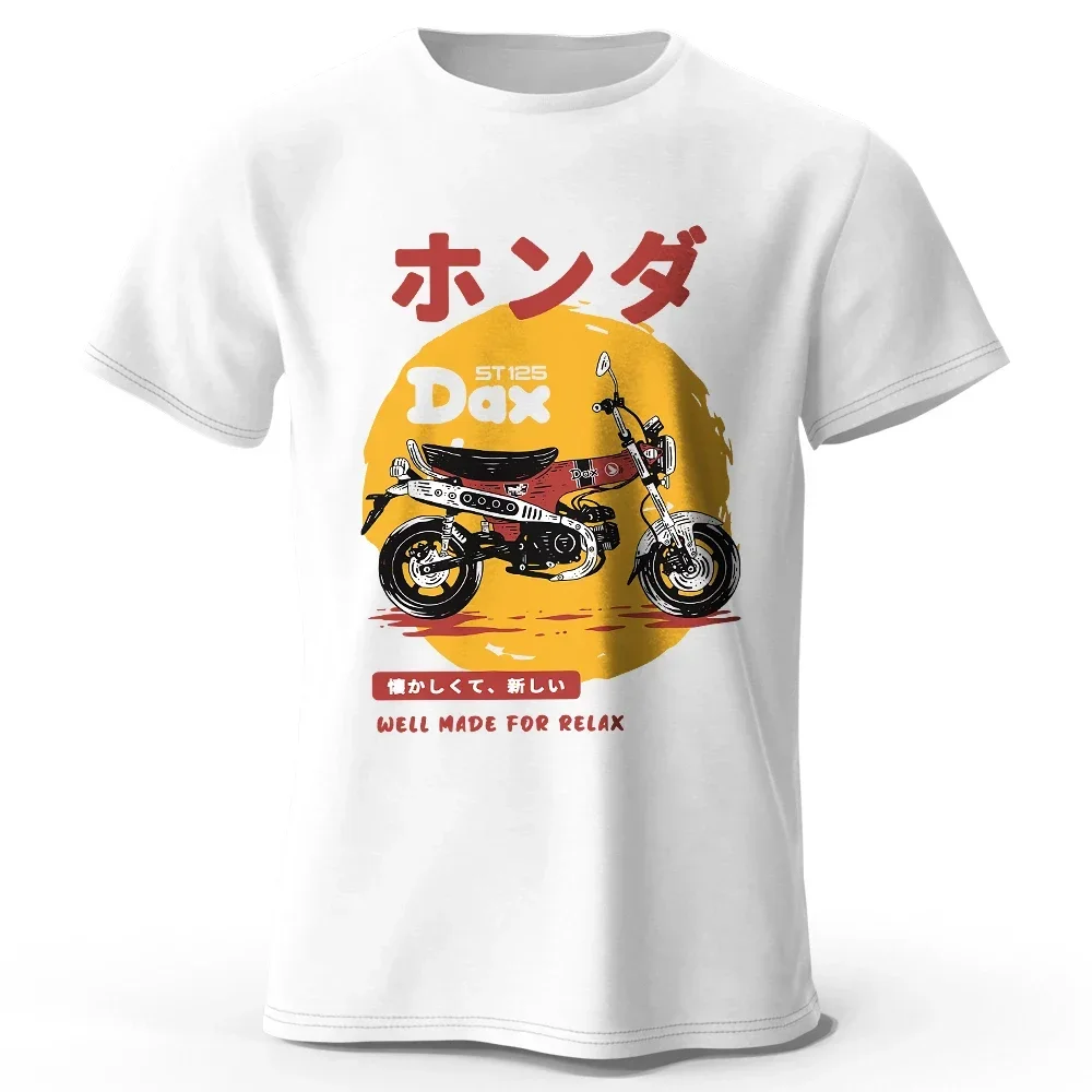 

Fashion short sleeves Retro Bike Art T-Shirt Premium Cotton Slim Fit Hand Painted Motorcycle Graphic Tee for Riding Enthusiasts