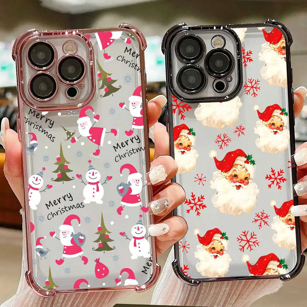 Christmas Santa Claus Case For Samsung Galaxy A57 A56 A55 A54 A53 A52 A37 A36 A35 A34 A27 A26 A25 A17 A16 A07 A06 5G Phone Cover