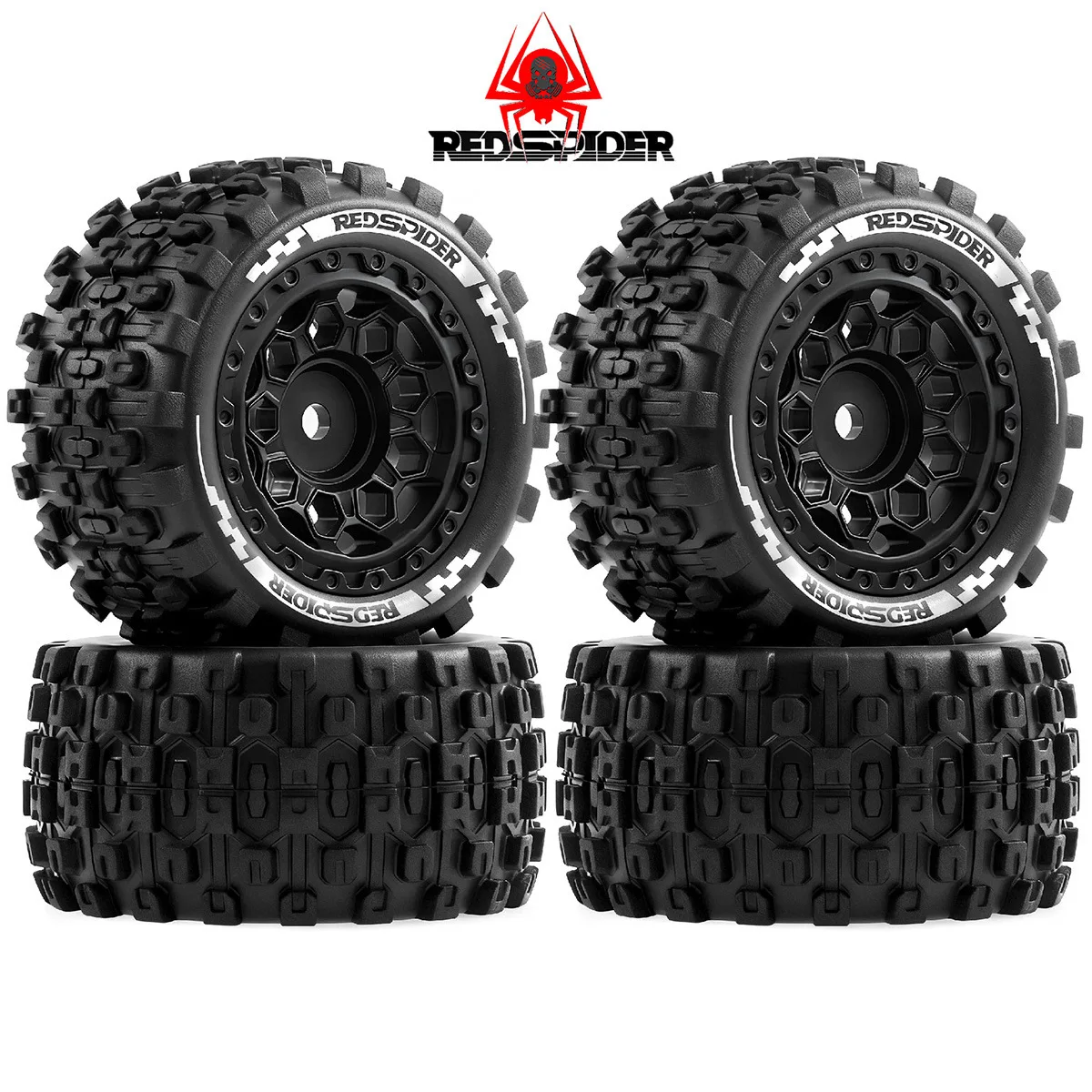 Pneus buggy de 78mm para arrma 1/18 typhon granite traxxas big rock latrax teton kit de peças de atualização carro rc