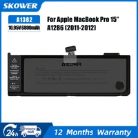 SKOWER Batería para portátil Apple MacBook Pro 15 pulgadas A1286 2019-2012 A1382 A1321
