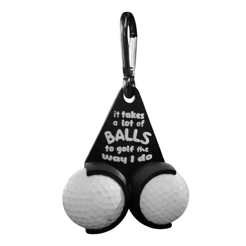 Funny Golf Ball Holder For Bag Portable Golf Ball Stand Small Golf Ball Dispenser Easy Attachment To Bag Golf Ball Prank Rack