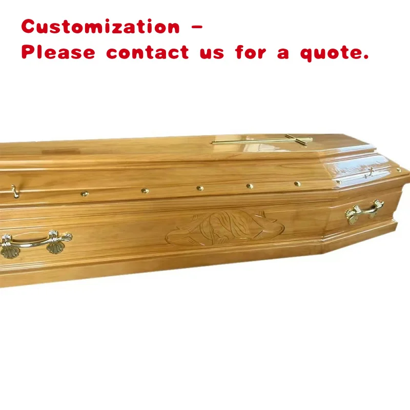 

Гроб из итальянского дерева павловнии custom.IT025 B&R с резьбой, размер 187x57x28 см, толщина доски 25 мм