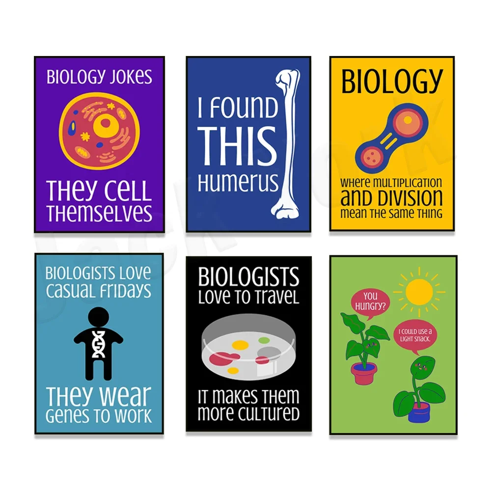 Biology Puns, Science Classroom Decor, Middle School Science High School Biology Printables, Science Teacher Gifts, Fun Science