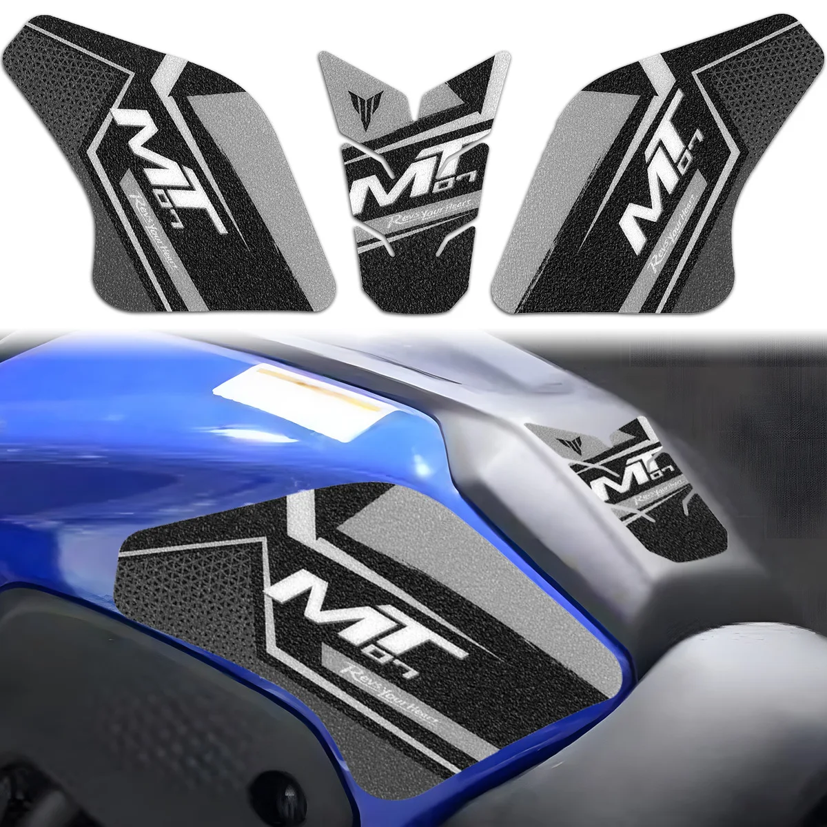 

Suitable for MT MT07 Decal Matte Finish Motorcycle Parts Tank Traction Side Pad Gas Fuel Knee Grip Decal Antiskid