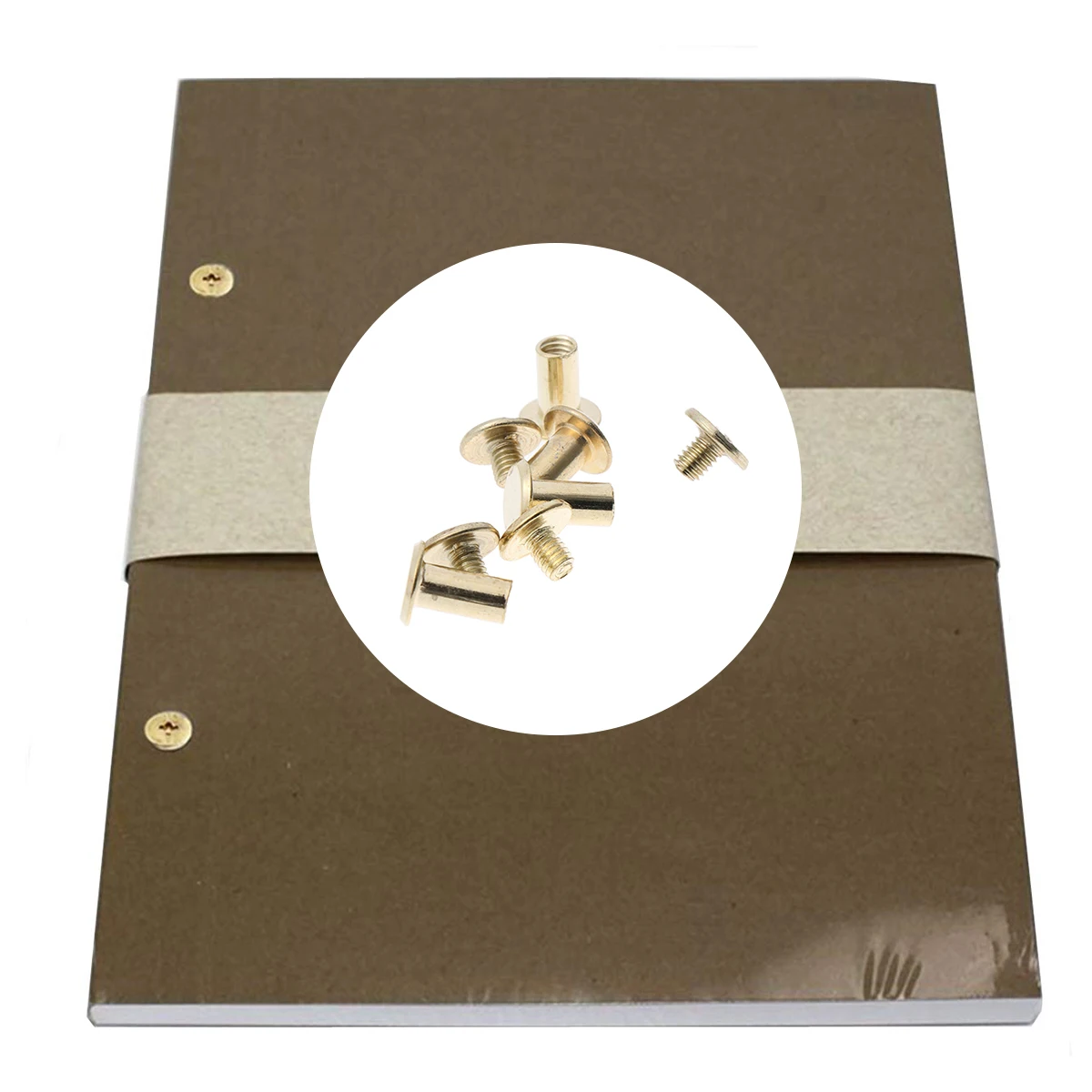 

45 Sets Rivet Ledger Nail Snap Account Book Picture Brass Copper-plated Screw Recipes