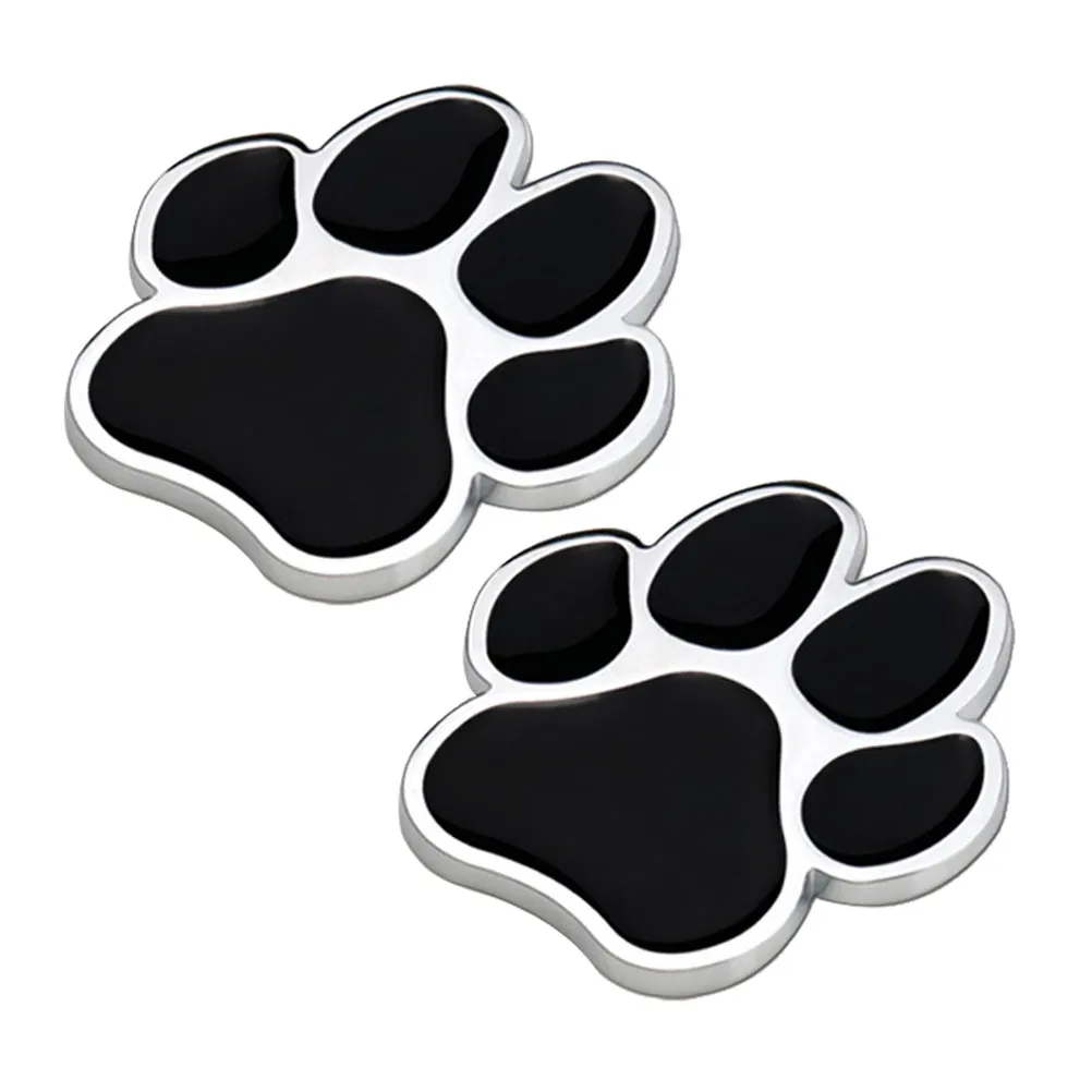 

2 Pcs Auto Decals Stickers Decoration Animal Paw Print Car Dog Vinyl Hitch Cover for Cars
