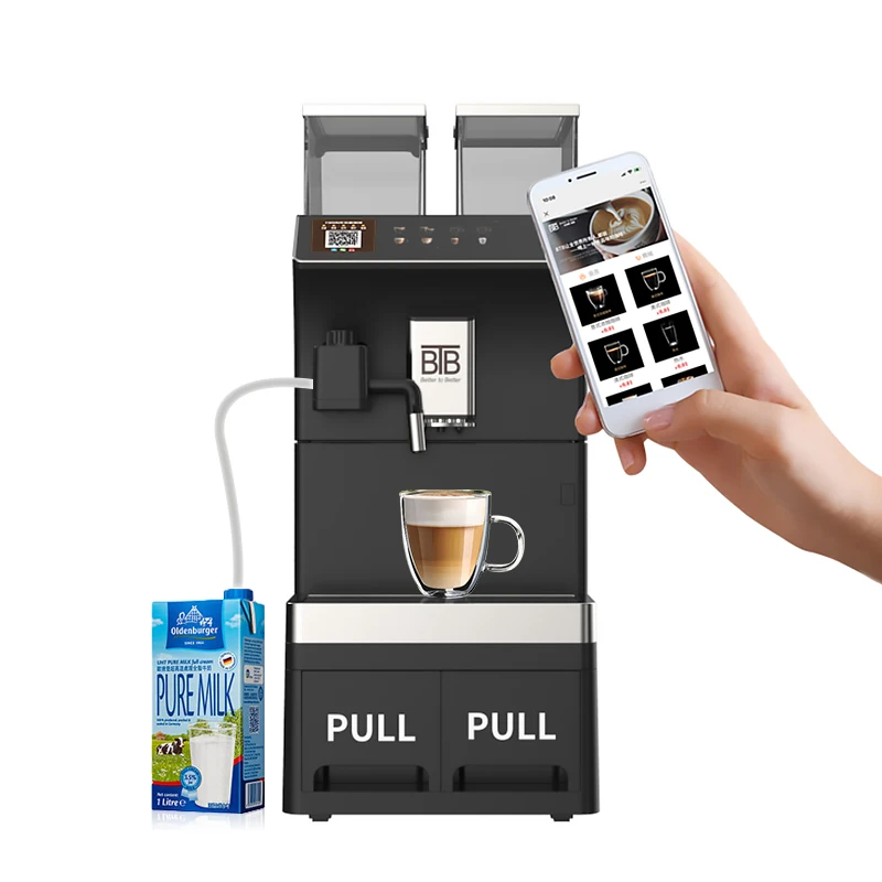 #Professional China Fully Automatic Programmable Electric Commercial Coffee Machine with Italian Pump and 19 Bars Pressure