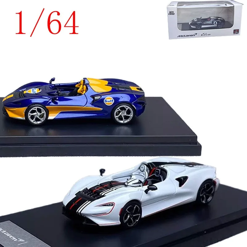 

Литая под давлением ЖК-дисплей в масштабе 1/64 McLaren Elva с открытым верхом из углеродного волокна, модель автомобиля из сплава, игрушки для мальчиков, подарок