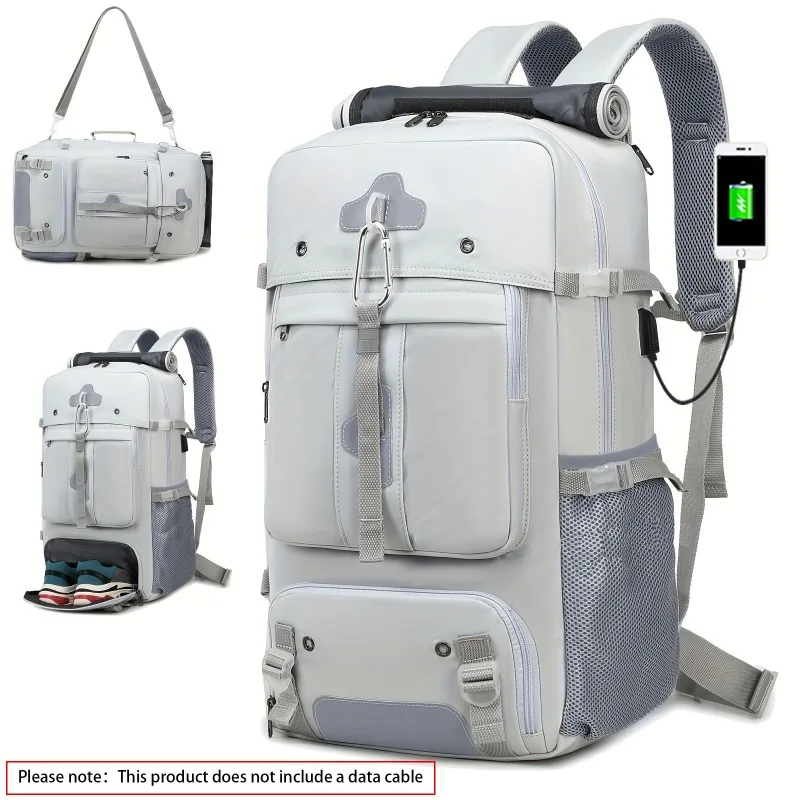 Outdoor Weekend Backpack 2026 New Large Capacity Stylish Hiking Travel Backpack for Boarding Business Duffle Bag view 5