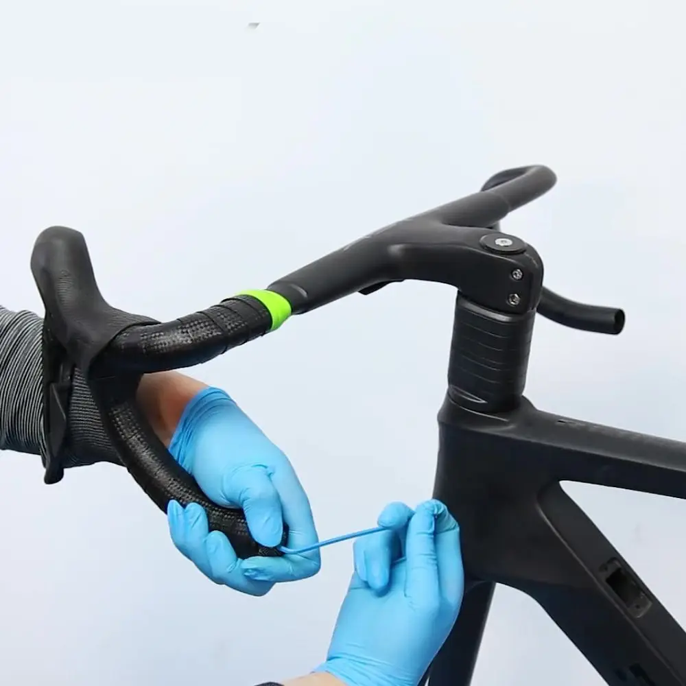 1pair Non-slip Bike Handlebar Strap Fixing Silicone Lightweight Handlebar Tape Ring Universal Handlebar Tape plug