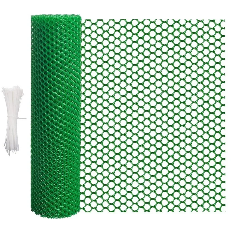 Black and White Plastic Chicken Fence Net, Exclusive Animal Isolation Barrier for Cats, Dogs, and Rabbits