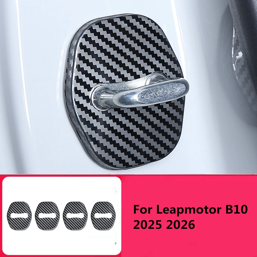 

For Leapmotor B10 2025 2026 Car Door Lock Buckle Protection Cover Door Silent Shock Absorber Cushion Supplies Special Accessorie