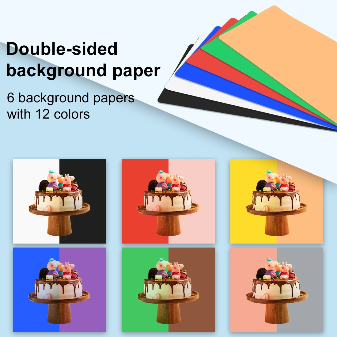 PULUZ 40cm Folding Portable Ring Light USB Photo Lighting Studio Shooting Tent Box with 6 x Dual-side Color Backdrops Photo Box