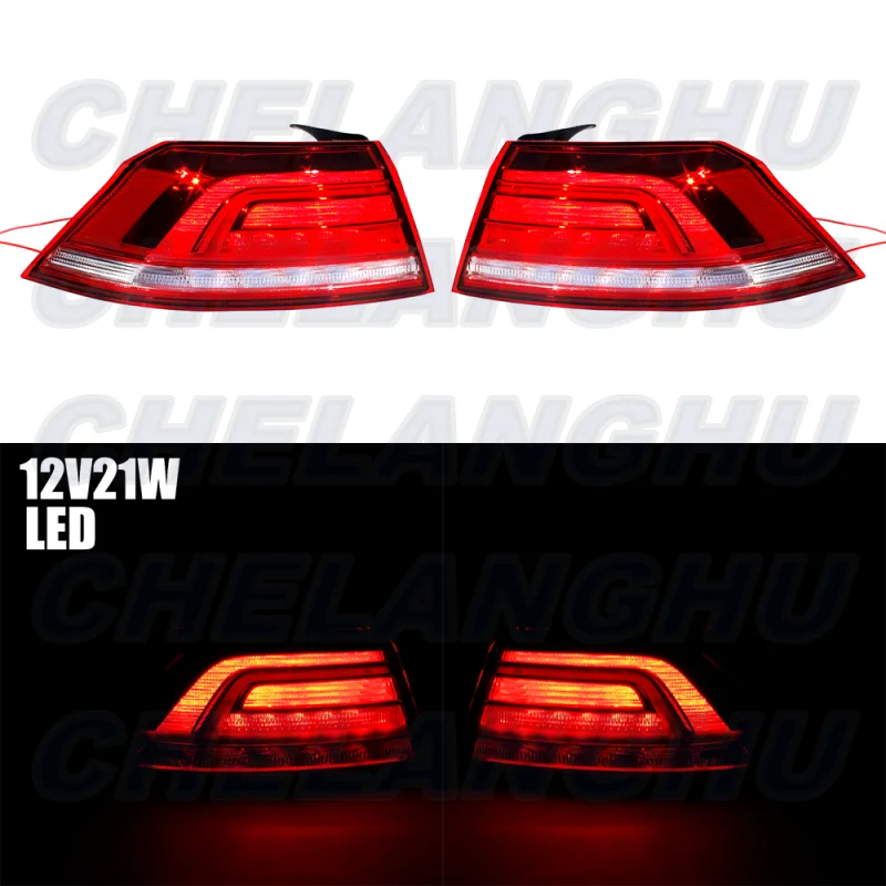 LED Tail Light For VW Passat B8 2015 2016 2017 2018 2019 1 Pair Outer Side Rear Lamp Car accessories  3G5945095C 3G5945096C