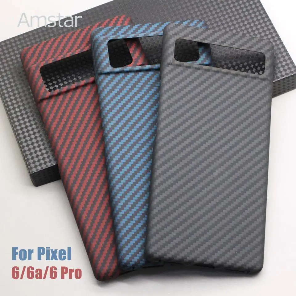 

Amstar Premium Carbon Fiber Protective Case for Google Pixel 6 Pro 6a Aramid Fiber Ultra-thin Anti-drop Pixel 6 Phone Case Cover