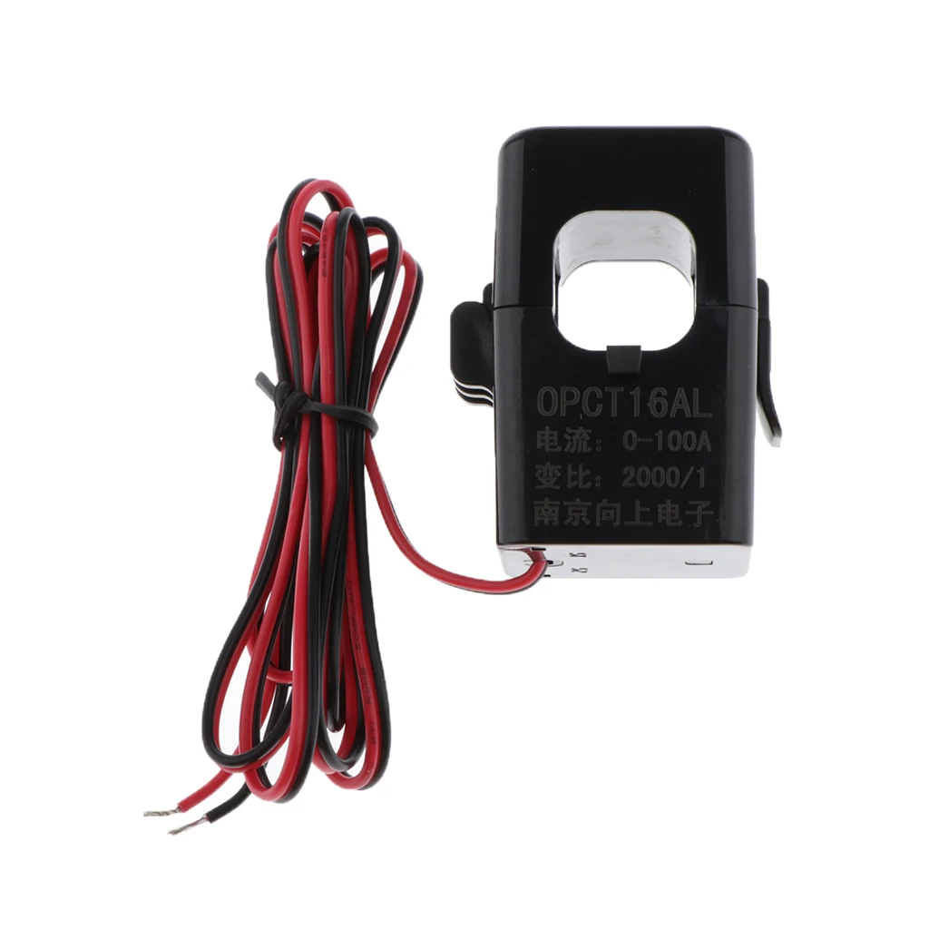 Non-invasive Split Core Transformer Mini Clip 100A Coil Sensing Relay for AC Energy Meter 220v 380v with High Reliability
