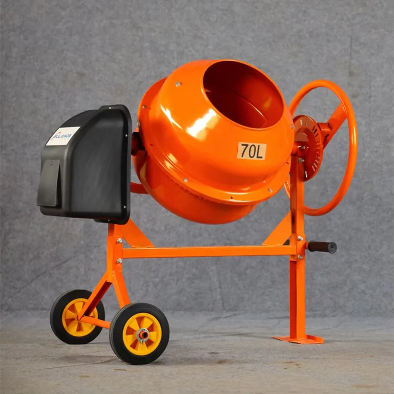 

Manufacturer wholesale 110V electric drum mixer vertical, dry mortar concrete mixing bucket