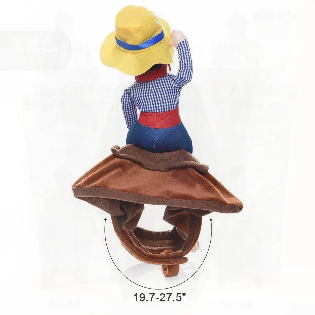 Creative Funny Horse Riding Denim Knight Pet Clothes Dog Jacket British Style Cotton Transformable Costume Pet Supplies