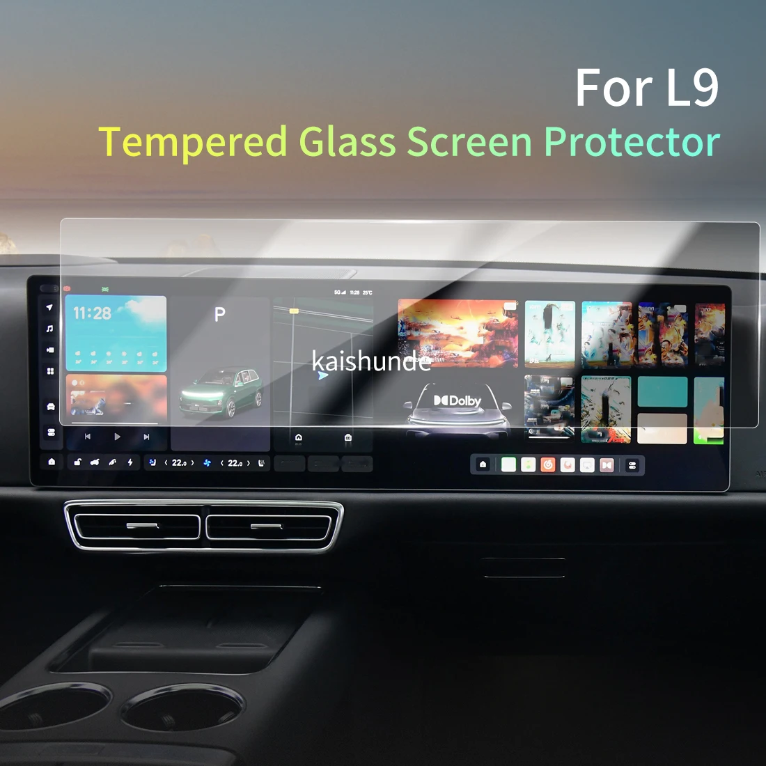 

Car Stickers Meters Protector For 2024 ideal L9 Tempered Glass Protective Film Display Navigation Vehicle Accessories