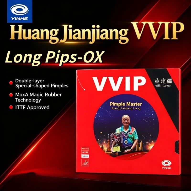YINHE Huang Jianjiang VVIP OX Long Pips Table Tennis Rubber ITTF 49-018 MoxA Magic Ping Pong Rubber For Control-Defense Play