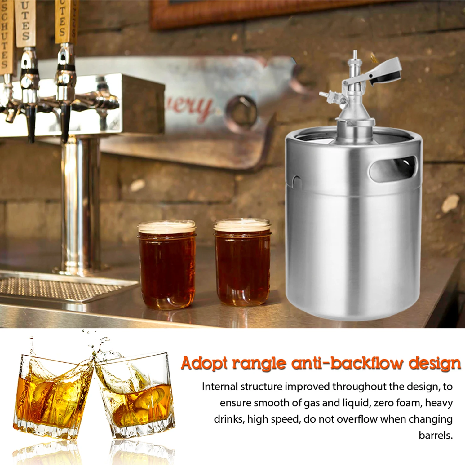 Craft beer barrel type A, type T, type D, type F, plate well type beer dispenser