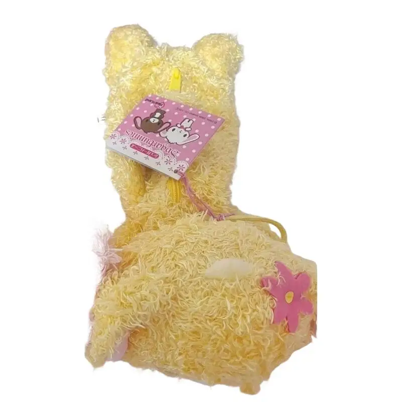 Cute Sugarbunnies Shirousa Kurousa Plush Pencil Case Plush Toy Modeling Student Desktop Storage Stationery Pouch Holiday Gift view 6