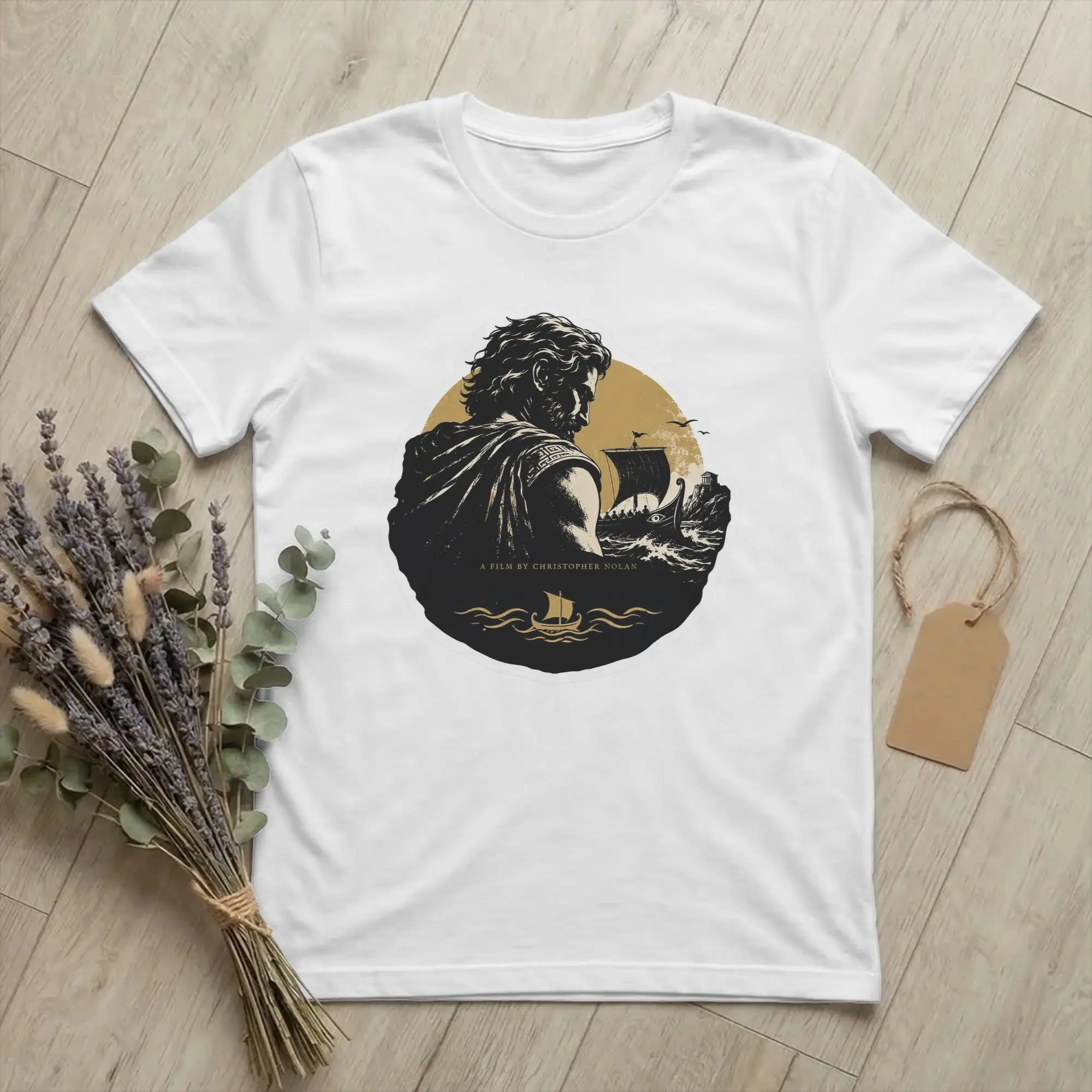 Christopher Nolan The Odysseies Fan Art T-Shirt for Men Women 100% Cotton T Shirts  Short Sleeve Tees Birthday Present Clothes
