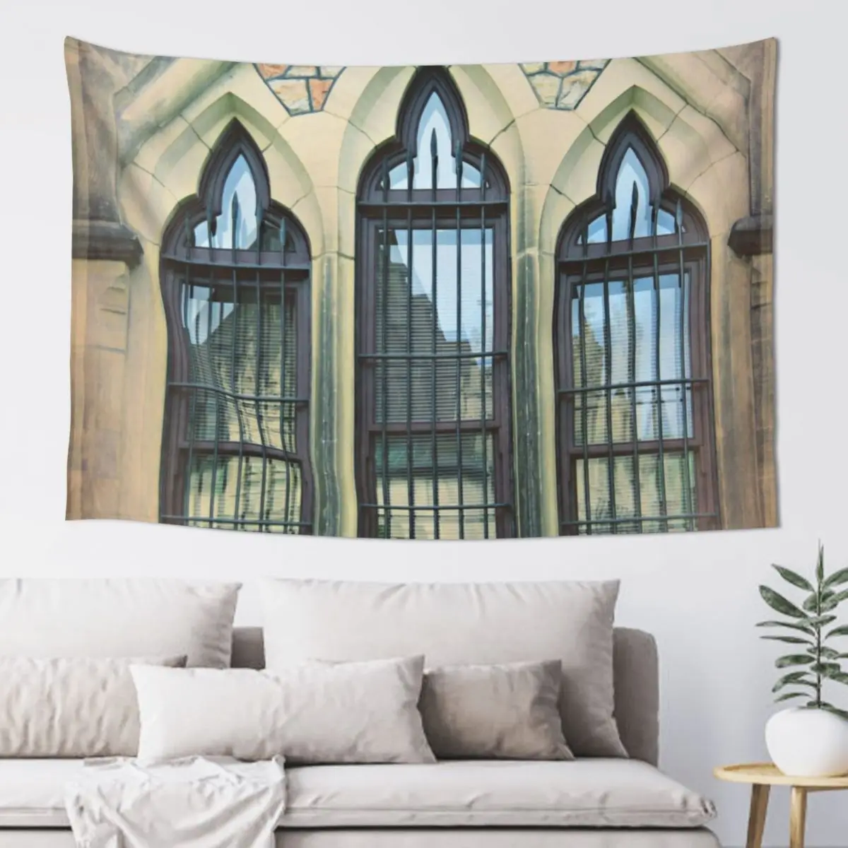

Reflections in Windows, Ottawa Parliament Tapestry Decoration Home Home And Comfort Decor Wallpaper Tapestry
