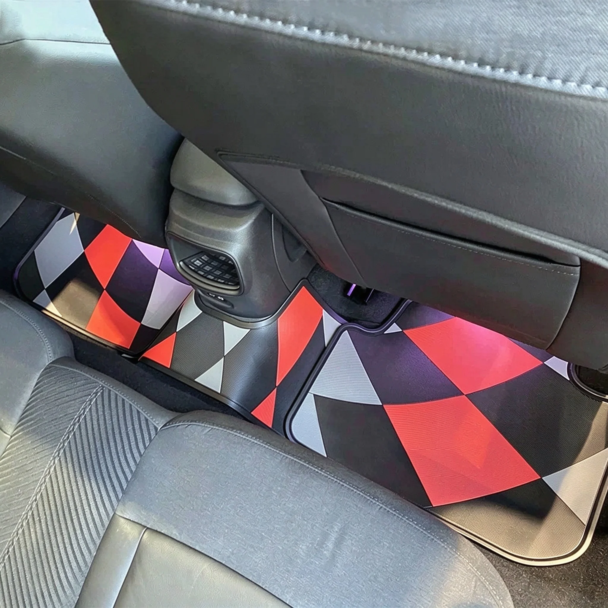 XPE Rubber Floor Mats Boot Liner for MINI Cooper F54 F55 F56 F57 2014-2024 All Weather Waterproof JCW Style Chequered LHD